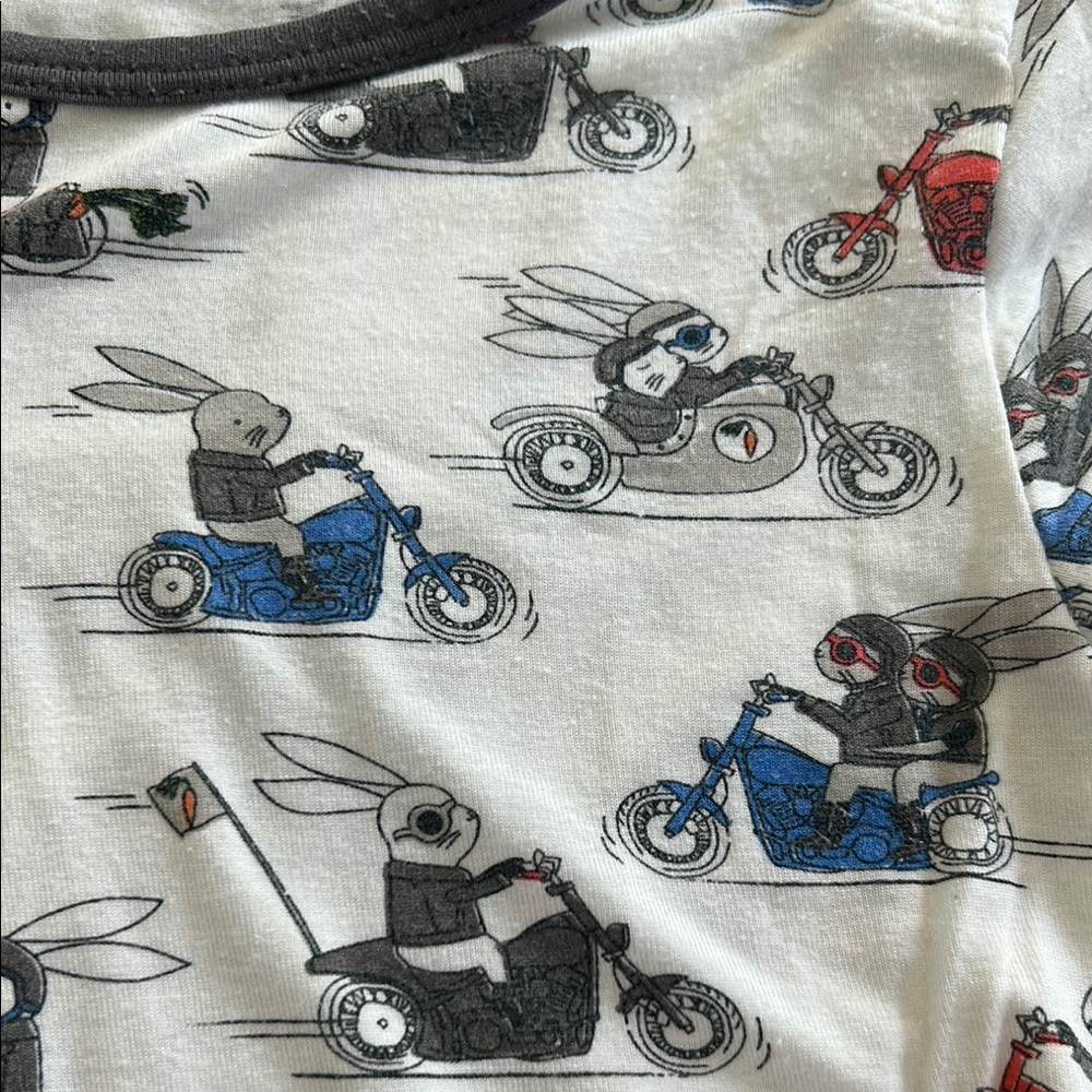Magnetic Me Rabbit Motorcycle PJ Set - Picture 3 of 10